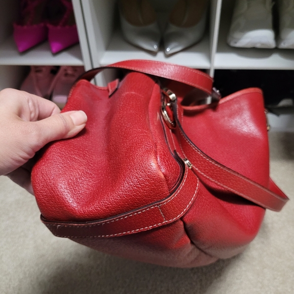 Gucci Medium Leather Abbey Tote Red - Picture 7 of 12